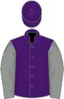 Purple, grey sleeves