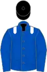 ROYAL BLUE, white epaulettes, black cap