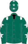 Dark Green, White epaulets, Dark Green sleeves, White stars and stars on cap