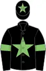 Black, light green star, armlets and star on cap