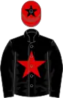 Black, red star, red cap, black star