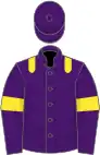 Purple, yellow epaulets and armlets