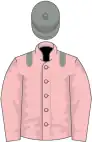 Pink, grey epaulets and cap