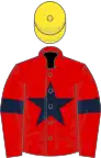 Red, dark blue star and armlets, yellow cap