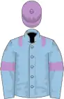 Light blue, mauve epaulets, armlets and cap