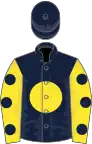 Dark Blue, Yellow disc, Yellow sleeves, Dark Blue spots