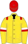 Yellow, Red Epaulets, White Armlets, red cuffs, Red Cap