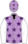 Mauve, Purple stars, White sleeves