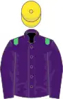 Purple, Emerald Green epaulets, Yellow cap