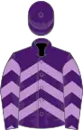 Purple, mauve chevrons, purple cap