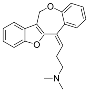 Skeletal formula of oxetorone