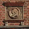 Terracotta relief of Queen Victoria at the former post office