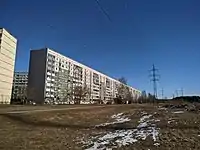 Longest apartment building in Latvia, Ozolciema street 18.