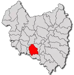 Location in Covasna County