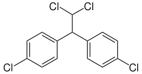 Skeletal formula of DDD