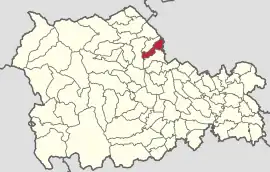 Location in Neamț County