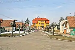 View towards the railway station