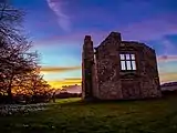 Sunset at the Old Hall, Middleton Quernhow