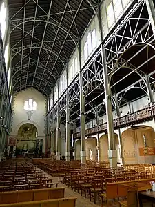 The church of Notre-Dame-du-Travail, built for the construction workers of the 1900 Exposition (1897–1902)