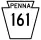 Pennsylvania Route 161 marker