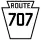 Pennsylvania Route 707 marker