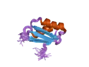 1yjv: Solution structure of the Cu(I) form of the sixth soluble domain of Menkes protein