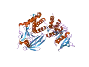 2nlk: Crystal structure of D1 and D2 catalytic domains of human Protein Tyrosine Phosphatase Gamma (D1+D2 PTPRG)