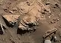 "Windjana" sandstone on Mars - as viewed by the Curiosity rover (Kimberley; April 23, 2014; context).