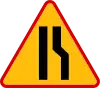 A-12b "road narrows — on the right"