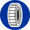 C-18 "mandatory usage of snow chains"