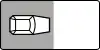 (variant – perpendicular, only on carriageway)