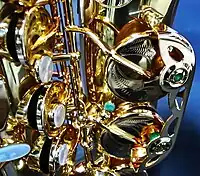 P. Mauriat saxophone with straight tone holes