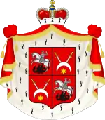 Coat of arms of the princes of the Czetwertyński family.