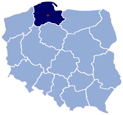 Location of Gmina Stara Kiszewa