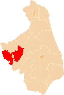 Location within the voivodeship