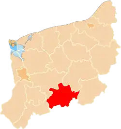 Location within the voivodeship