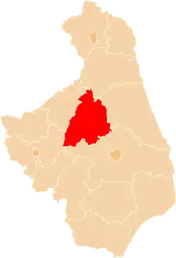 Location within the voivodeship