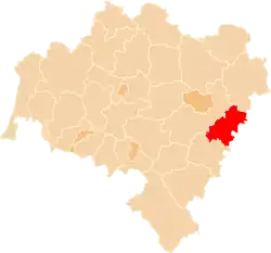 Location within the voivodeship