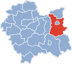 Location within the voivodeship