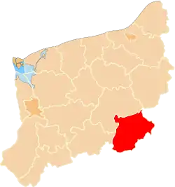 Location within the voivodeship