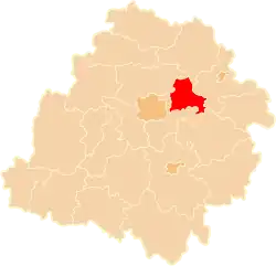 Location within the voivodeship