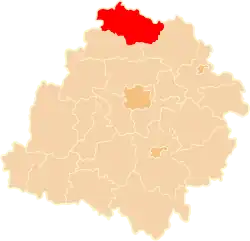 Location within the voivodeship