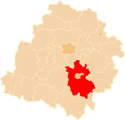 Location within the voivodeship