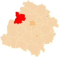 Location within the voivodeship