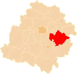 Location within the voivodeship