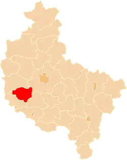 Location within the voivodeship