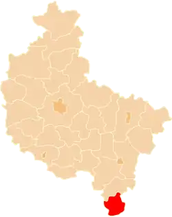 Location within the voivodeship