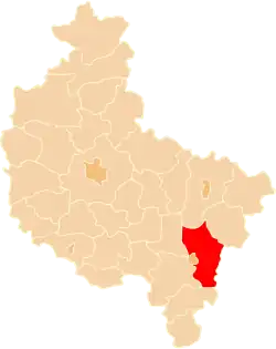 Location within the voivodeship