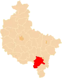 Location within the voivodeship