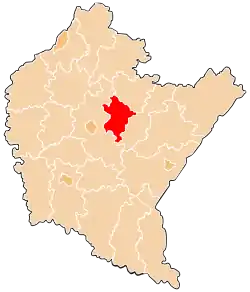 Location within the voivodeship